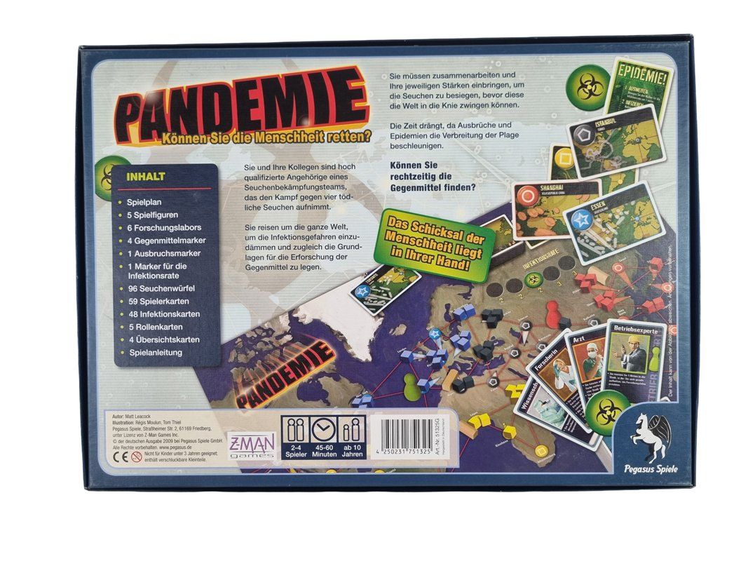 Pegasus Spiele Giochi: PEGASUS Pandemie Brettspiel – Usato da Wangen b. Olten venduto da Restwert_Wangen 1