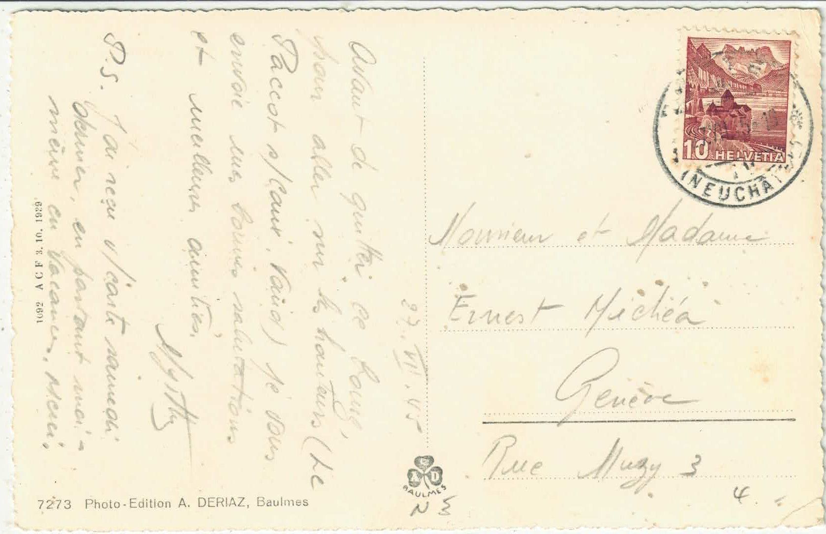 Cartes postales: Buttes - Val de Travers – D'occasion à Ettingen par Kartenplanet 1