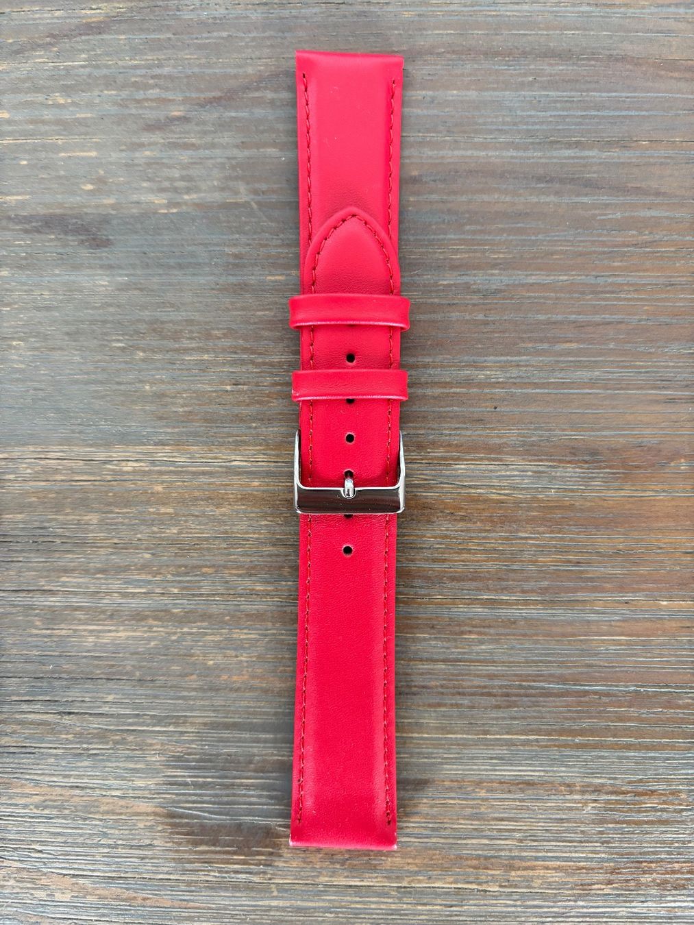 Bracciali & Braccialetti: Leder Uhrenarmband rot 20mm – Nuovo e nell'imballaggio originale da Yverdon-les-Bains venduto da Albinug 1