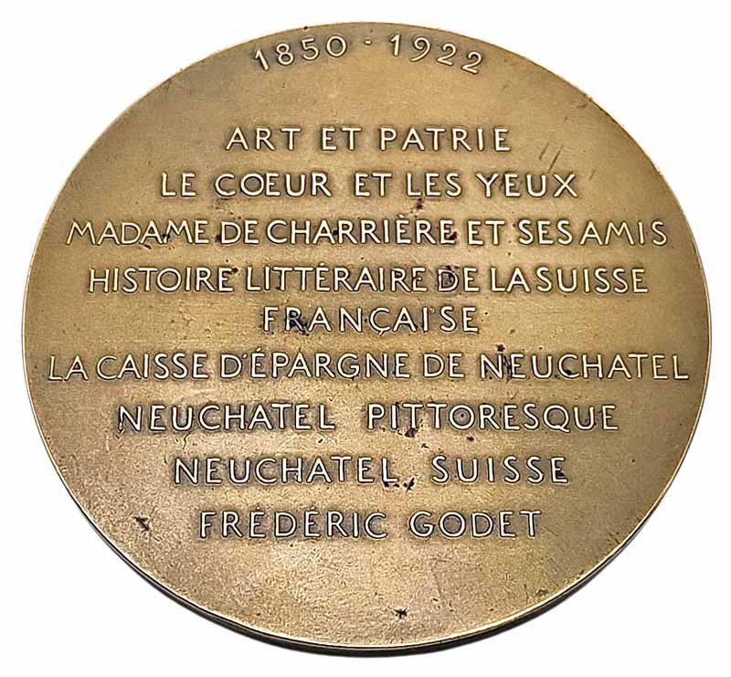 Medaglie: Gedenkmedaille PHILIPPE GODET "1922" – Usato da Zug venduto da urzeit 1