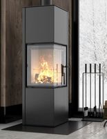 EEK A+ Eck-Kaminofen Hitze SIGA 6,5kW