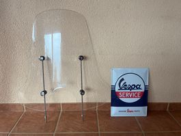 Vespa Windschutzscheibe & Email Schild Vespe