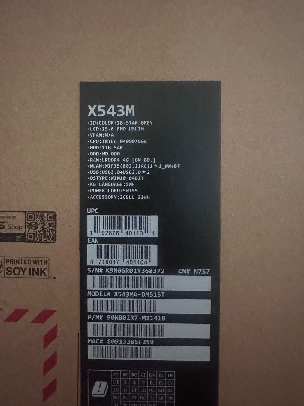 Asus PCs: Asus X543M – D'occasion à Zürich par MauEspo 4