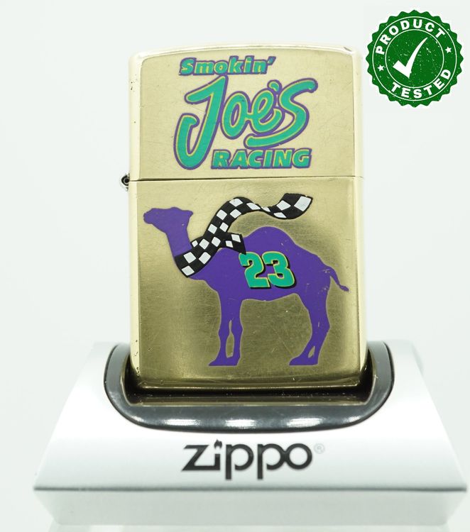 ZIPPO® CAMEL® SMOKIN´ JOE´S RACING BRASS 1997 GEZÜNDET Kaufen