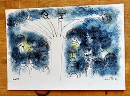 LUC LATHION - Dessin original signé, 2001
