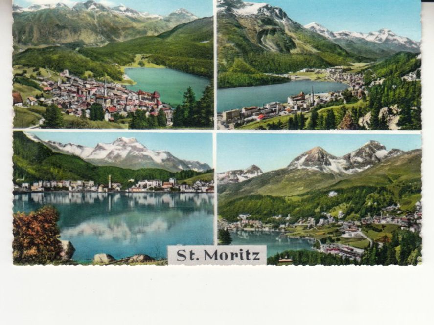 Cartes postales: St. Moritz ca. 1950, coloriert – D'occasion à Bürglen TG par StampGraf