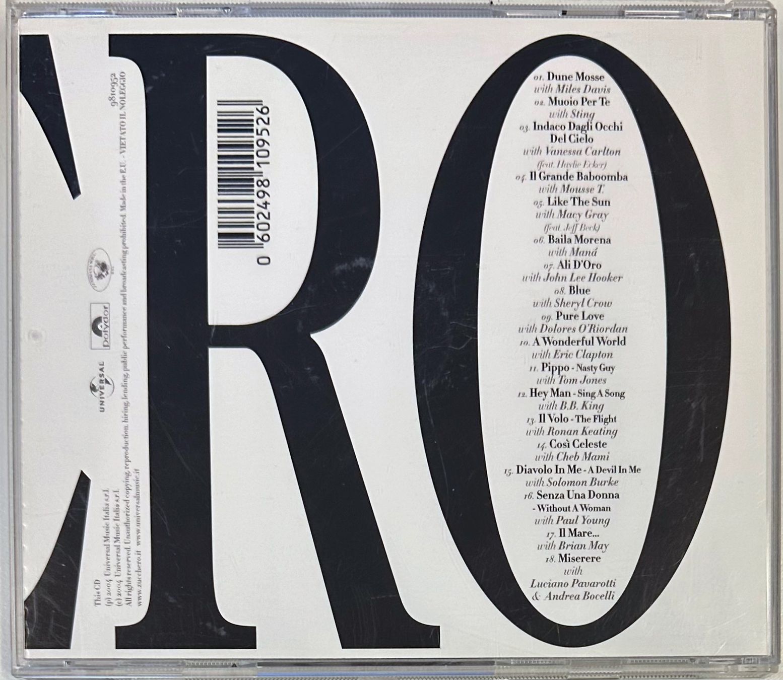 CD: Zucchero – Zu & Co. – Usato da Martigny venduto da jereq 1
