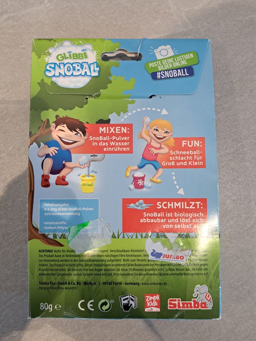 Giocattoli: Glibbi Snobal Schneeballschlacht Set – Nuovo e nell'imballaggio originale da Roggwil TG venduto da RS_77 1