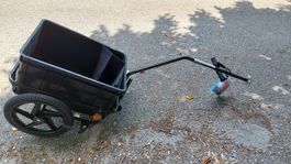 Fahrradanhänger schwarz guter Zustand
