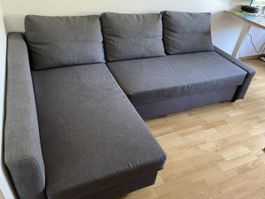 Friheten Eckbettsofa von IKEA dunkelgrau