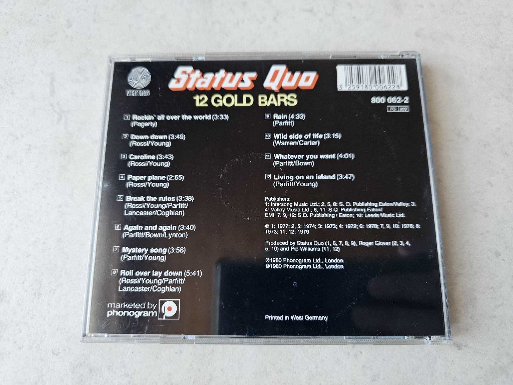CD: Status Quo  -  12 Gold Bars  Vol. 1 – Usato da Schneisingen venduto da backstore24 1