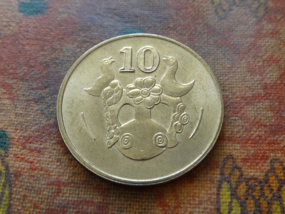 Alle Münzen: CHYPRE  10  Cents  1985 – Gebraucht aus Romanel-sur-Lausanne von Swift13 1