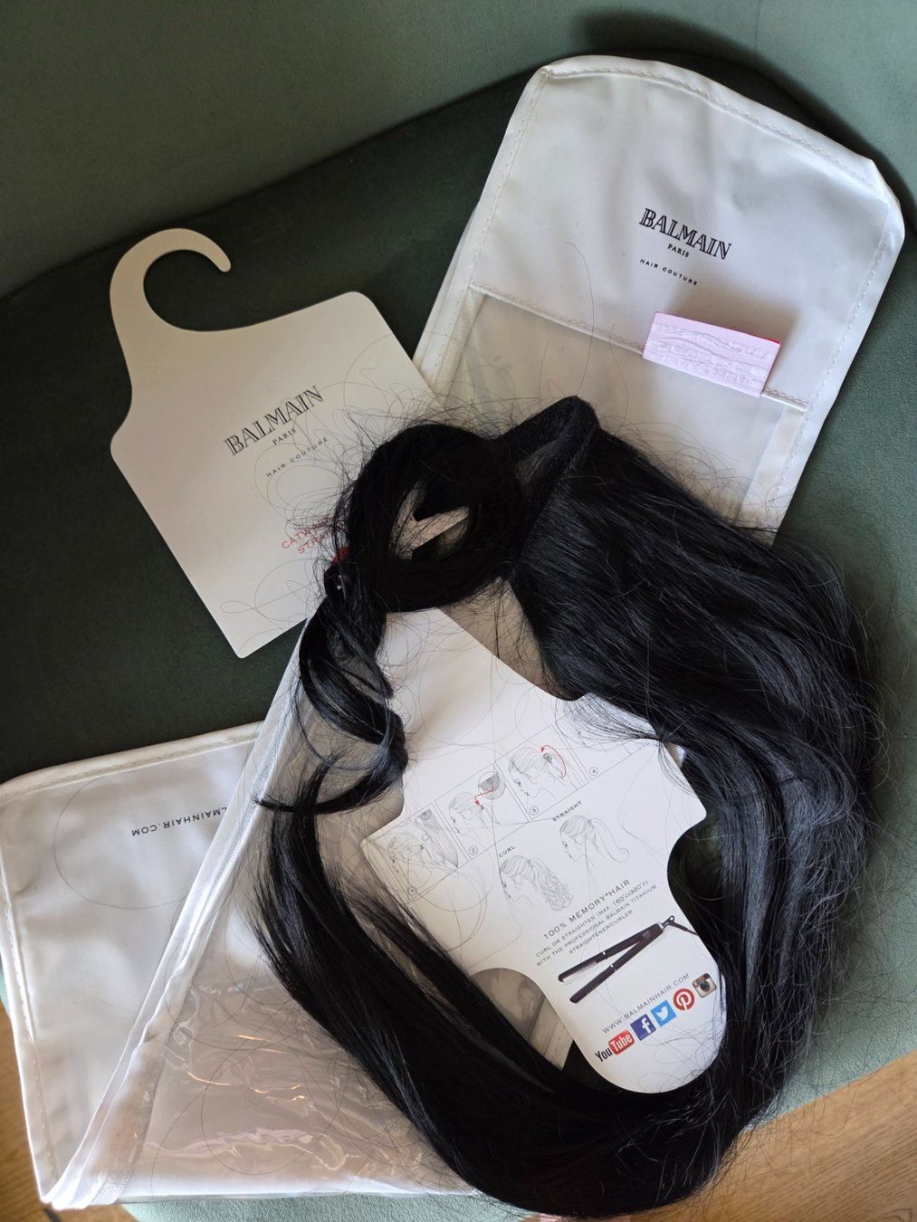Perruques: Balmain Catwalk Ponytail 55cm, Memoryhair, Schwarz – Neuf avec emballage d'origine à Emmen par GrabandGo 2
