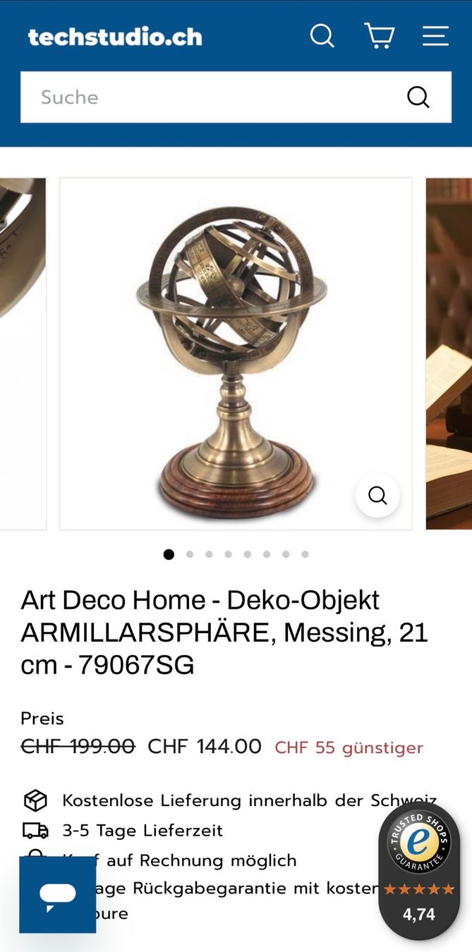 Tutte le decorazioni: Antike Armillarsphäre aus Messing – Usato da Stans venduto da mel_m8xv 1