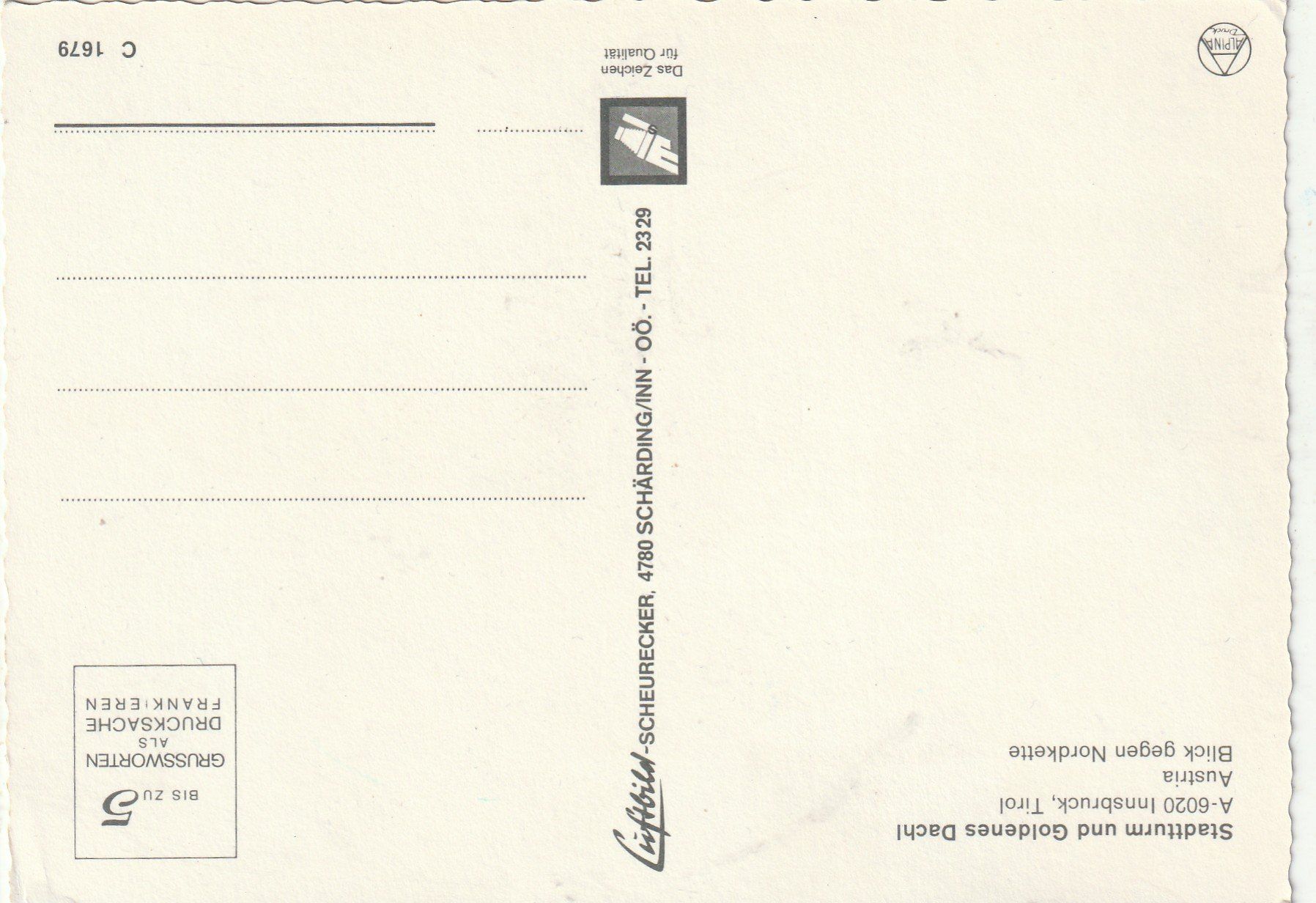 Cartoline postali: Insbruck – Usato da Lumbrein venduto da made02 1
