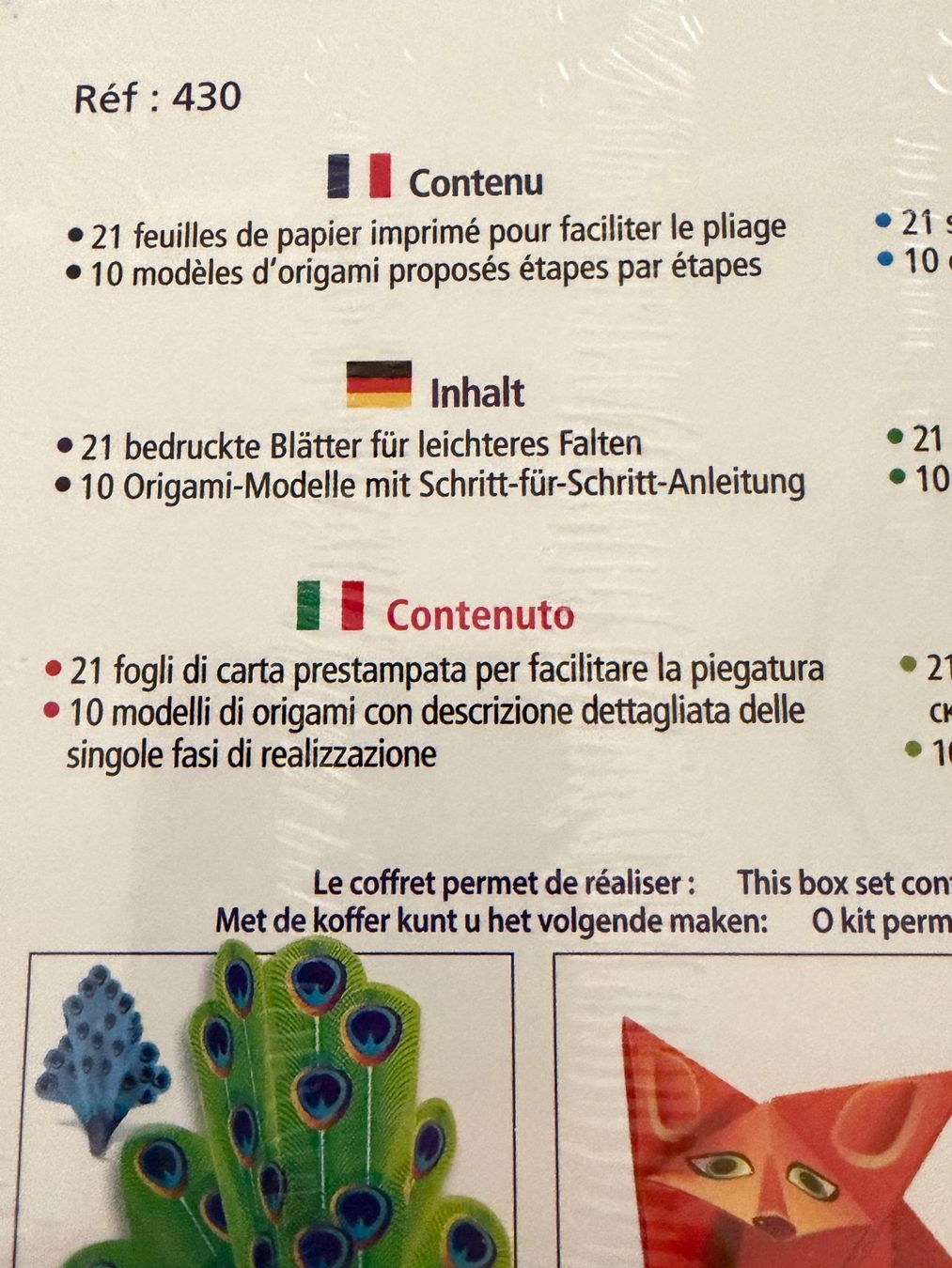 Bastelsets: Kit Origami Sentosphère Bastelset NEU – Neu und originalverpackt aus Teufen AR von Maleaa 4