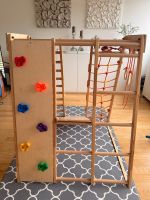 RINAGYM Indoor-Klettergerüst mit Rutsche & Kletterwand