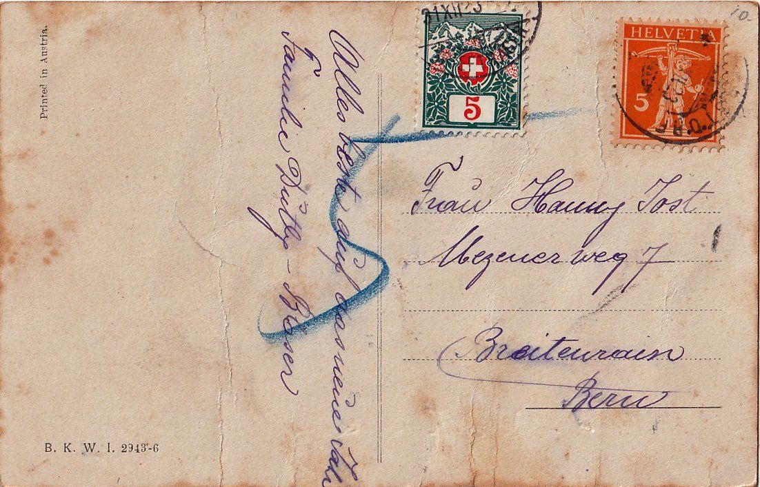 Tutti i francobolli: 1923 Weihnachtskarte ZNr. 152 + 31 – Usato da Arlesheim venduto da gaugi43