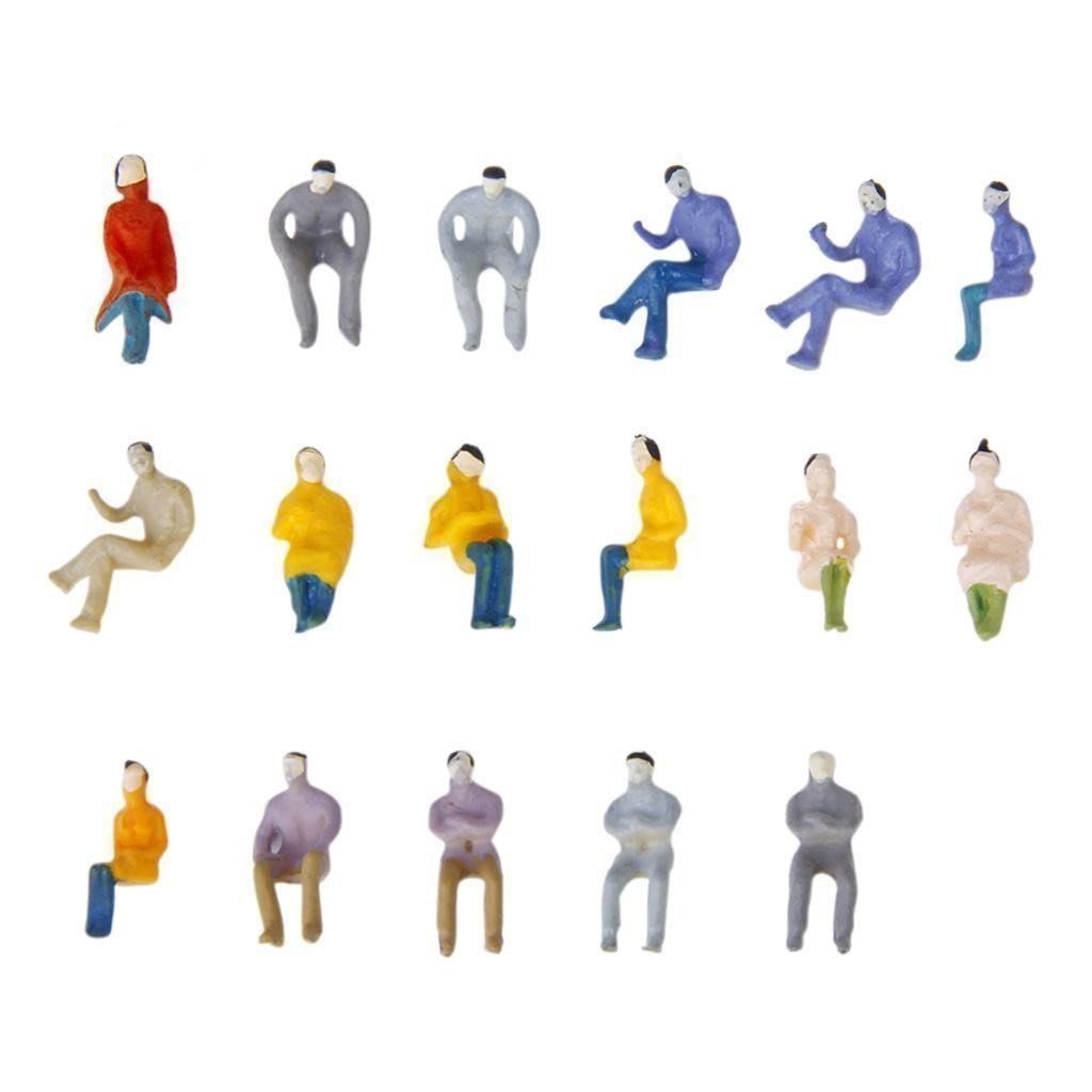 Statuette: 100 Stück sitzende Figuren Modellbau – Nuovo e nell'imballaggio originale da Winterthur venduto da dzGadgets 2