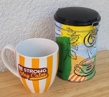 Coole Vintage INCAROM Tasse und Vorratsbehälter 