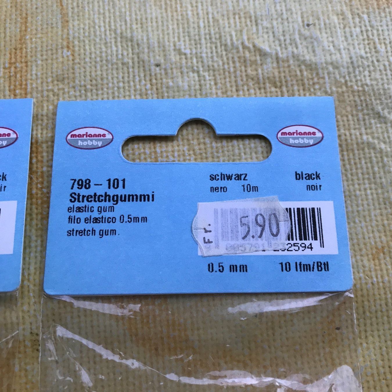 Tessuti: LOT STRETCHGUMMI SCHWARZ – Nuovo e nell'imballaggio originale da Ostermundigen venduto da Wyatt-Earp 2