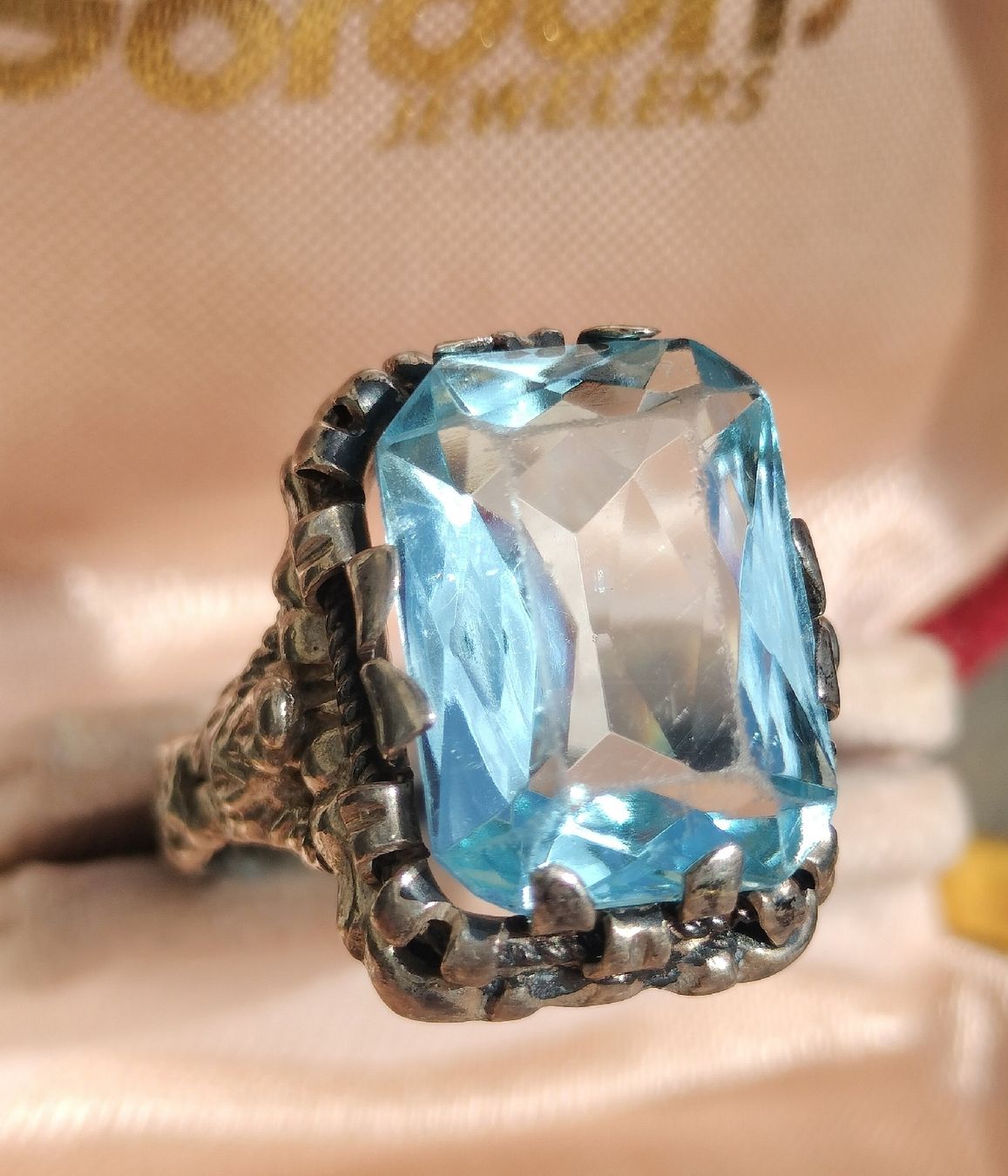 Anelli: Antiker Silber Ring mit hellblauem Paste✨ – Usato da schwyz venduto da larry91sz 2