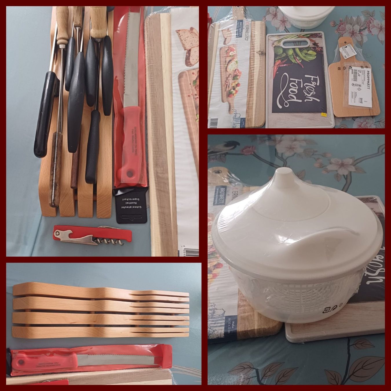 Messer: Set de couteaux avec planche à couper et essoreuse à salade – Neu (gemäss Beschreibung) aus Payerne von jea_m6nb 4