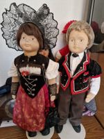 Schweizer Trachtenpuppen, Handarbeit, Sammlerpuppen, Top!...