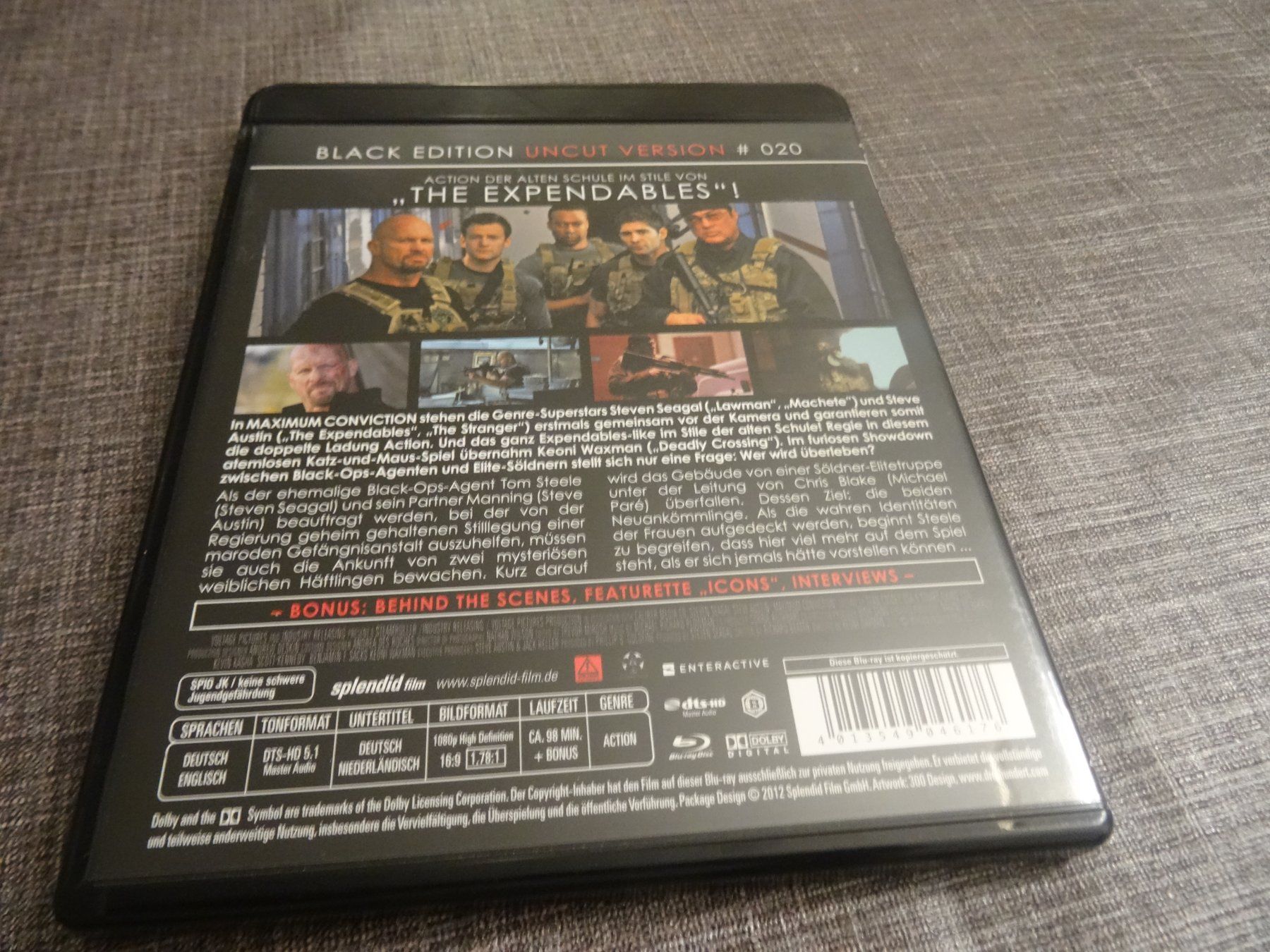 Tutti i DVDs: Blu-ray Maximum Conviction Black Edition UNCUT – Usato da Olten venduto da Disc-Verkauf 2