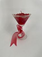 Cocktailglas-Kerze