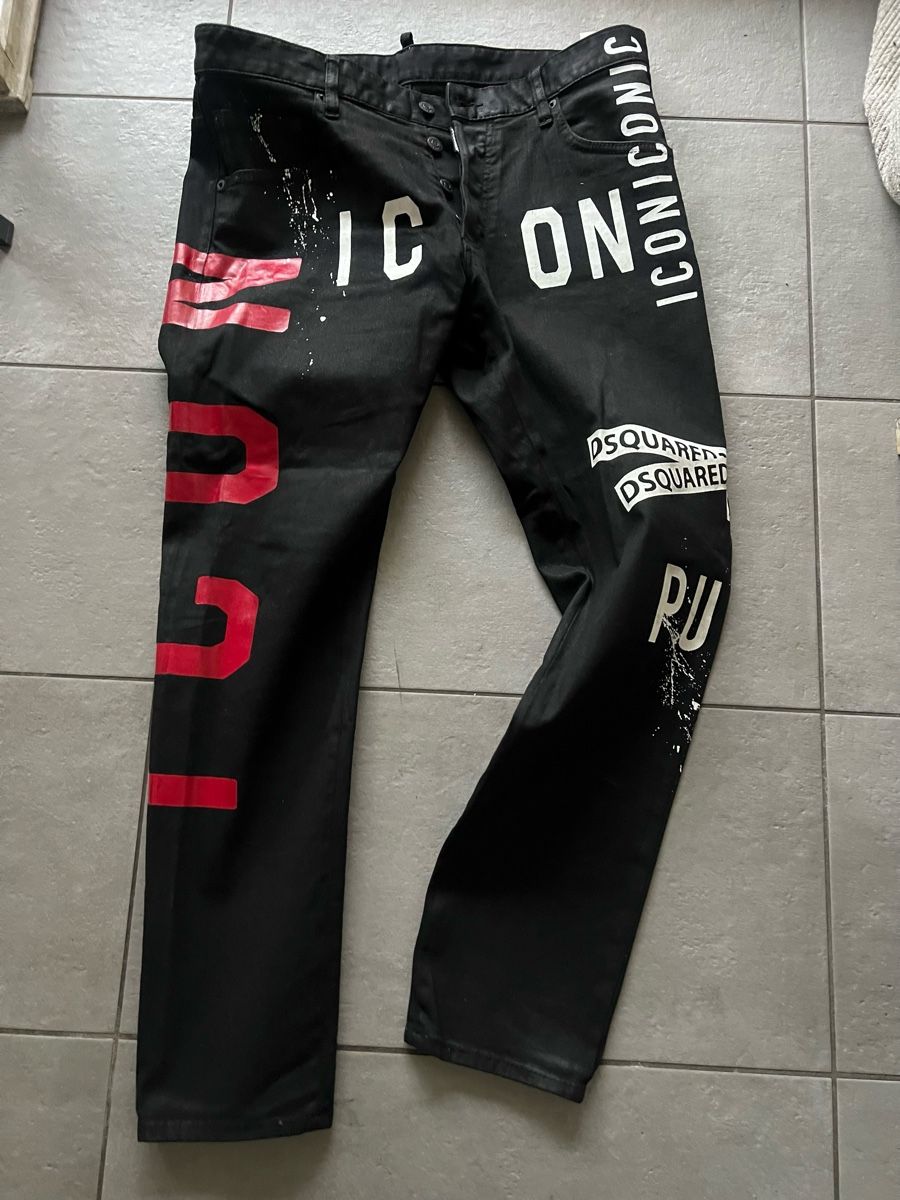 Dsquared2 Jeans: Dsquared2 Leatherett jeans uomo 52 – Usato da Mendrisio venduto da fly_9wzx