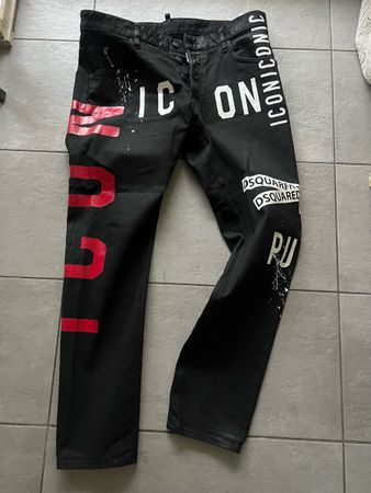 Dsquared2 Leatherett jeans uomo 52