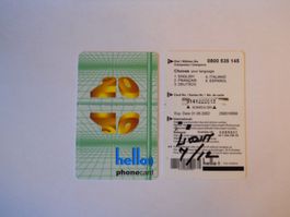 Hello 20 phonecard mit 20er Motiv