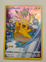 Pokemon Pikachu SWSH020 Promo Illustration Rare Black Star