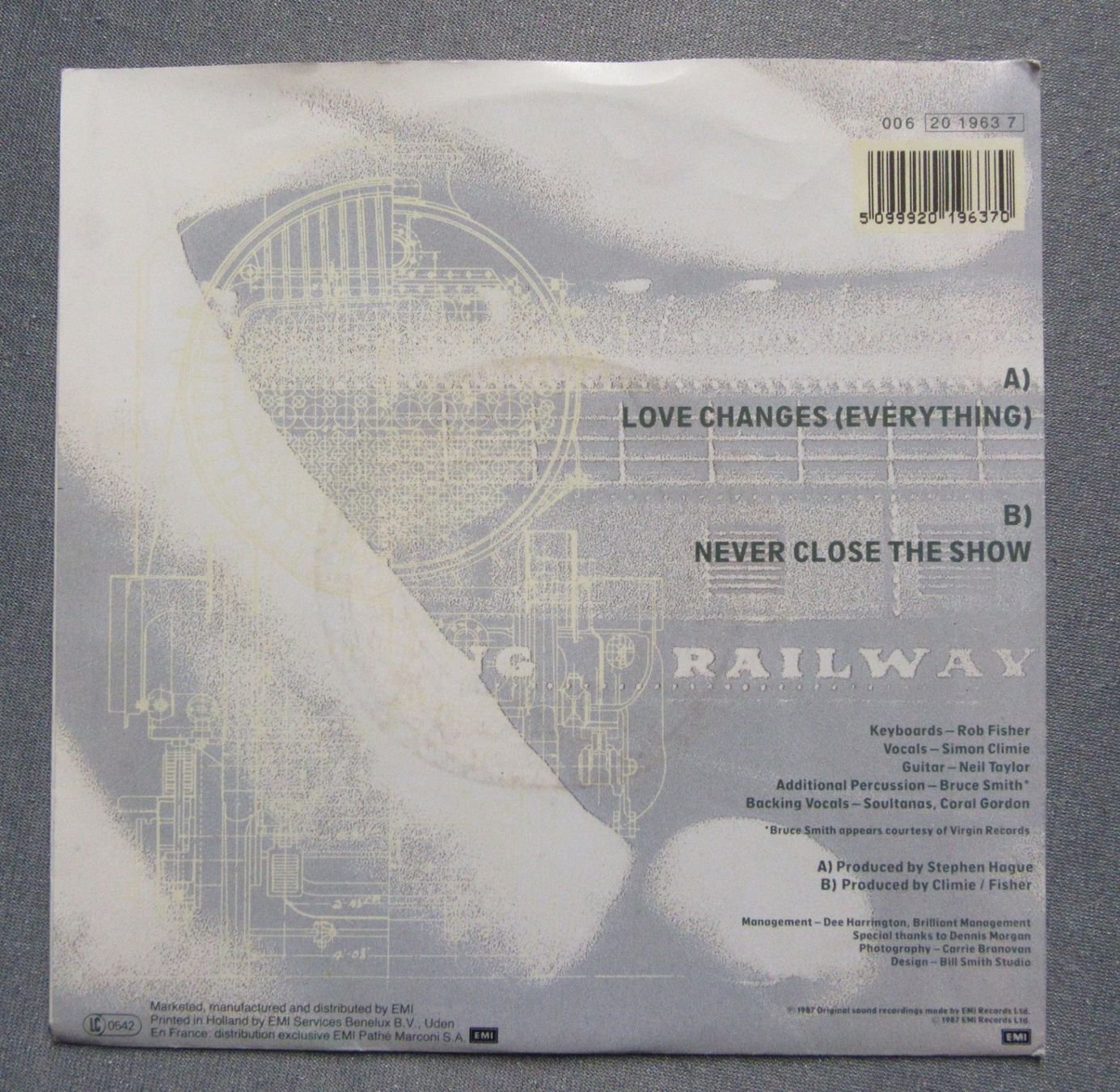 Dischi in vinile: Climie Fisher - Love changes (everything) - Single – Usato da Auenstein venduto da Padabimbim 1