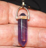 Halskette D-945 – Säule Amethyst – ca. 3,3 cm