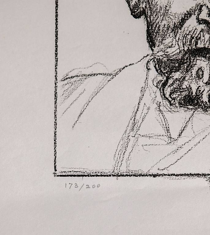 Grafiken & Lithographien: Ferdinand Hodler Lithographie Selbstbildnis – Gebraucht aus Bern von meg_ypc9 1