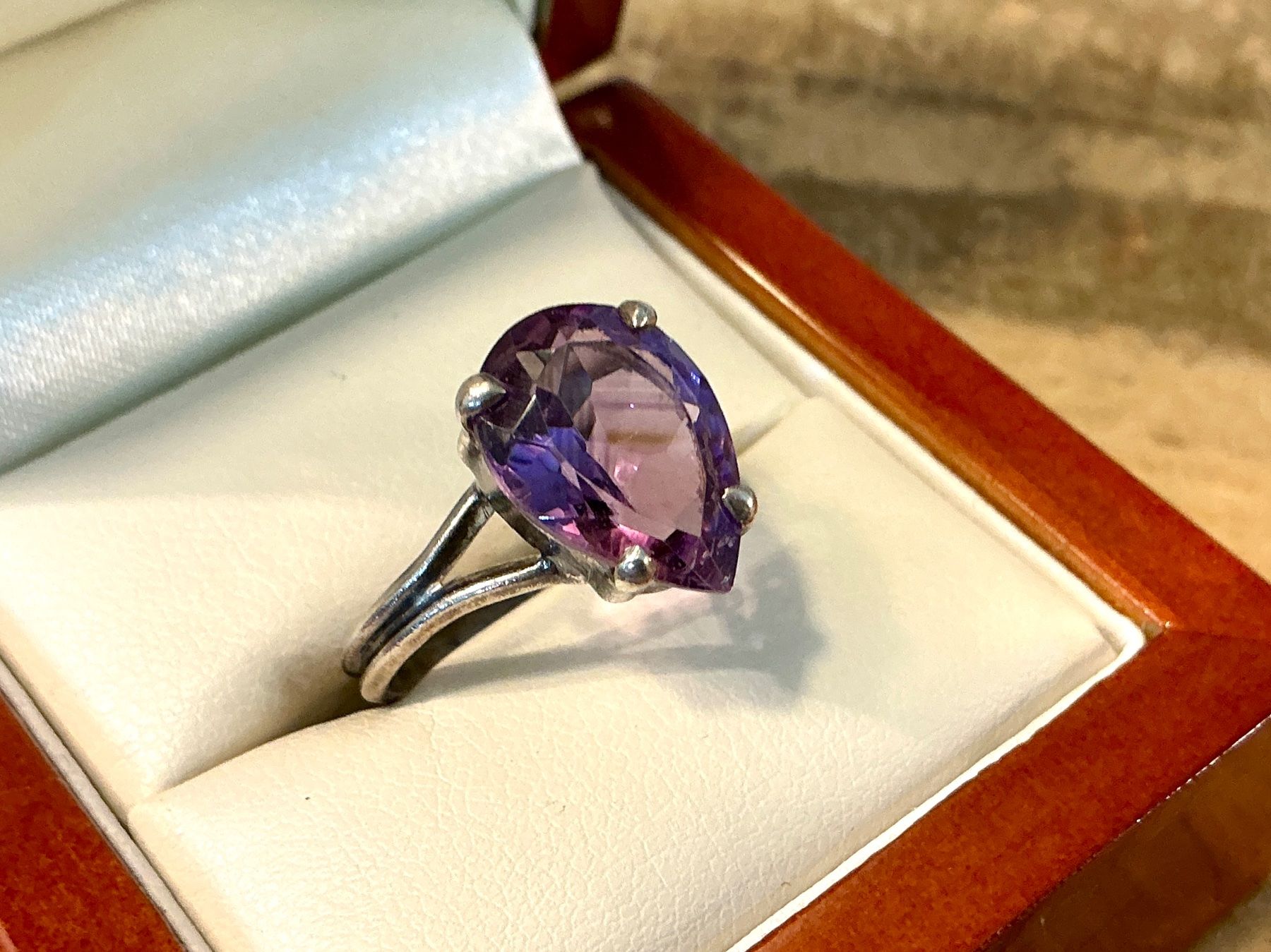 Anelli: VINTAGE RING STERLING 925 AMETHYST, GR.55 – Usato da Biglen venduto da Limarkt 2