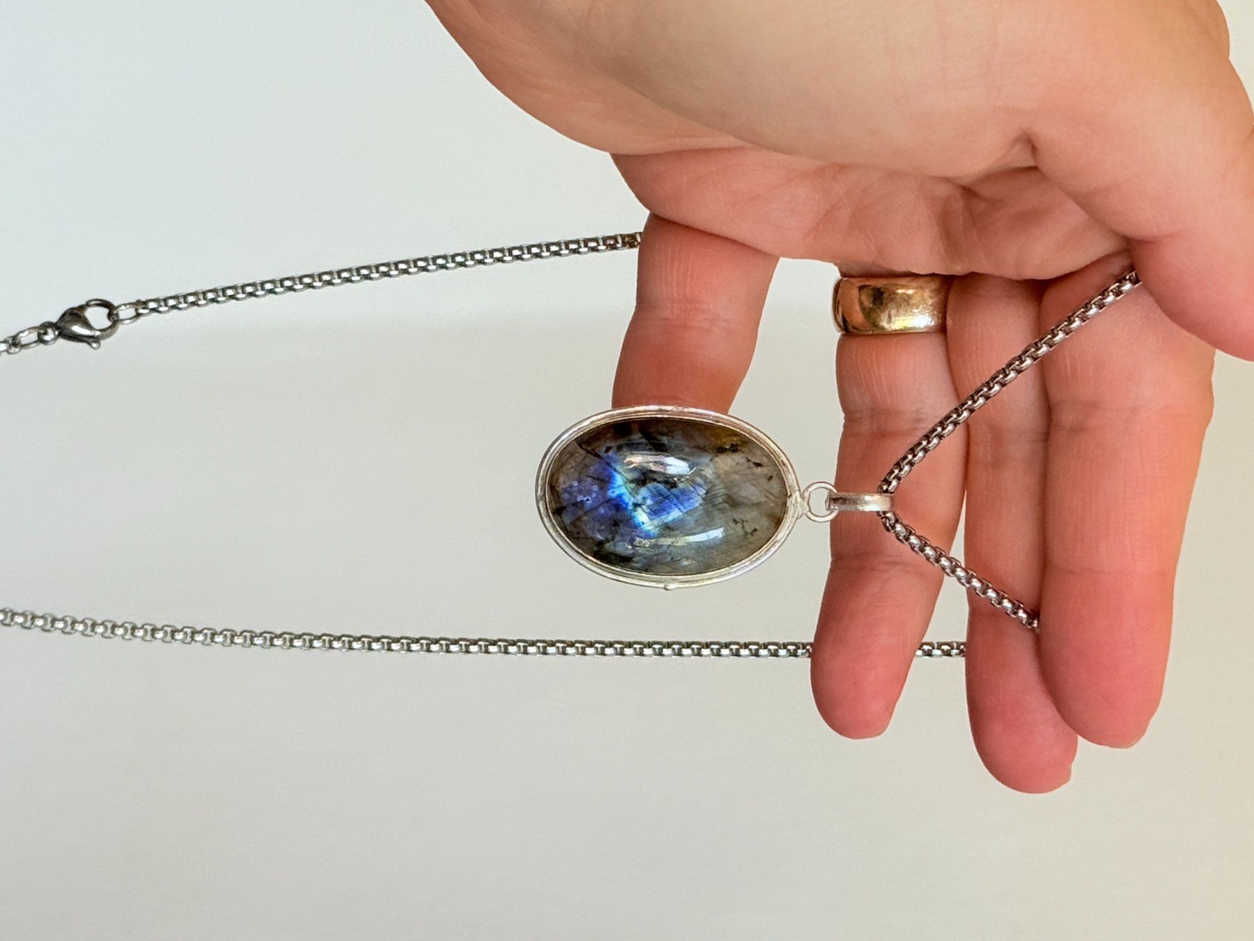 Catenine: Collier labradorite, élégant et tendance ✨ – Nuovo e nell'imballaggio originale da Genève venduto da AWWA 8
