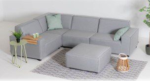 Divani: Modulo Sunbrella Lounge grau Ausstellungmodel ohne Hocker – Nuovo e nell'imballaggio originale da Fehraltorf venduto da gartenlounge_ch 1