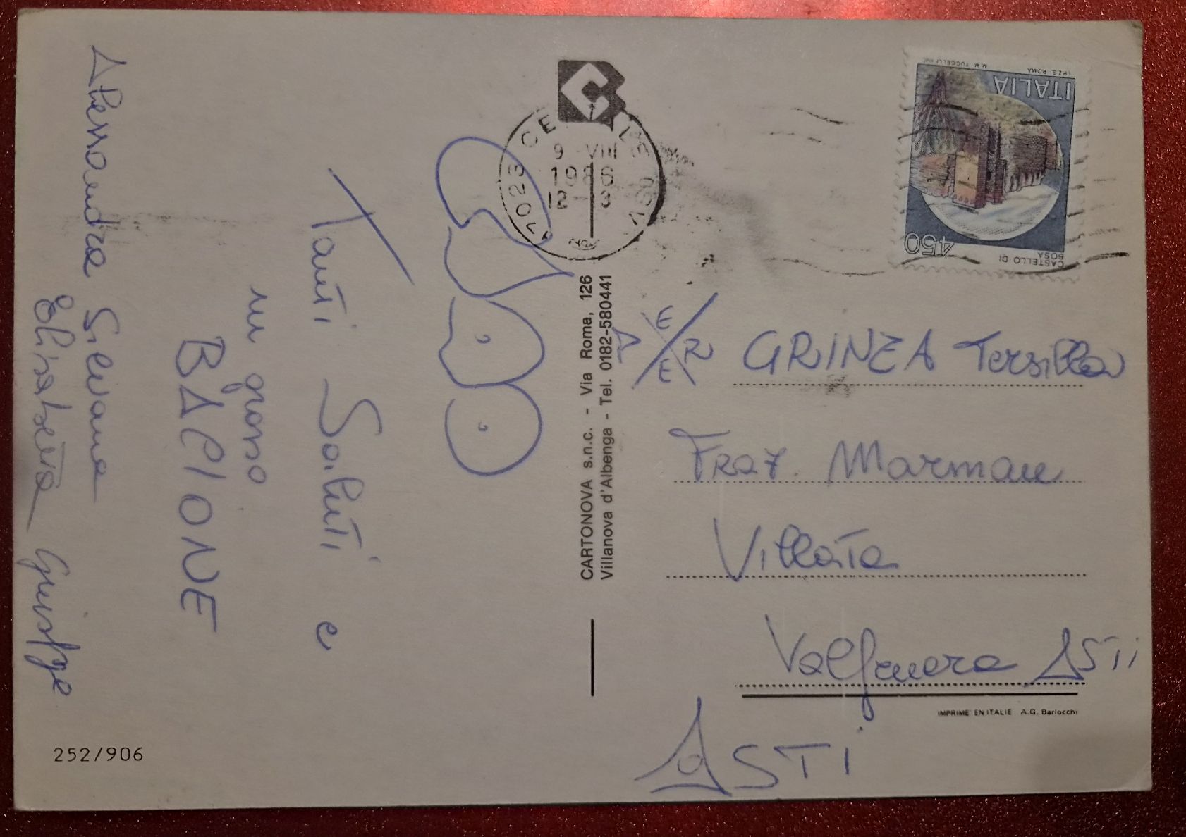 Cartes postales: Ceriale, Italien 1986 – D'occasion à Melchnau par Arthurius 1