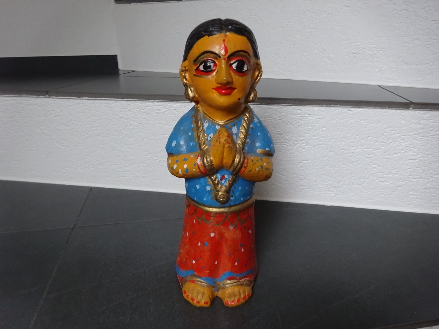 Sculture & Statue: Vintage Tonfigur Indien Heilige – Usato da Esslingen venduto da eintagammeer