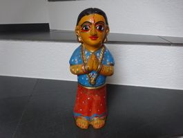 Vintage Tonfigur Indien Heilige