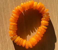 Bracelet vintage en ambre véritable