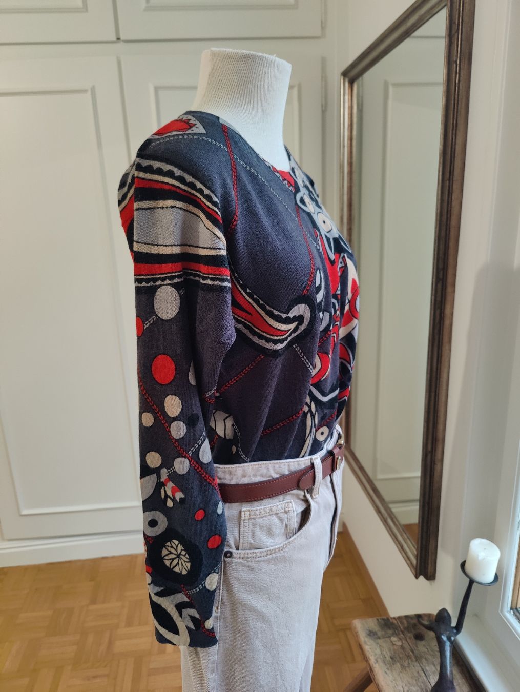 Pullover & Sweatshirts: Vintage Patterned Merino Wool Sweater – Gebraucht aus La Tour-de-Peilz von dAutrefois 5