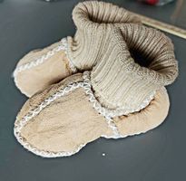 Baby Lammfellschuhe Natur, ca. Gr. 19/20