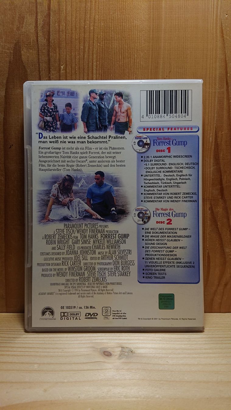 Alle DVDs: FORREST GUMP DVD Special Collector's Edition – Gebraucht aus Wilderswil von Exebub 1