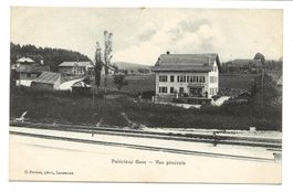 Palézieux - Lavaux-Oron (VD) La gare - Boulangerie - um 1915