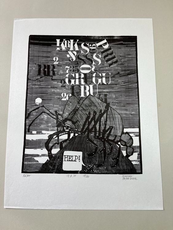 Xilografie: WERNER HOFMANN HOLZSCHNITT SIGNIERT NUMMERIERT – Usato da Gersau venduto da grafik-kunst