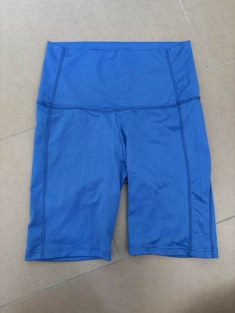 Kurze Leggins Radlerhose Blau S